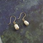 dangly pearl earrings